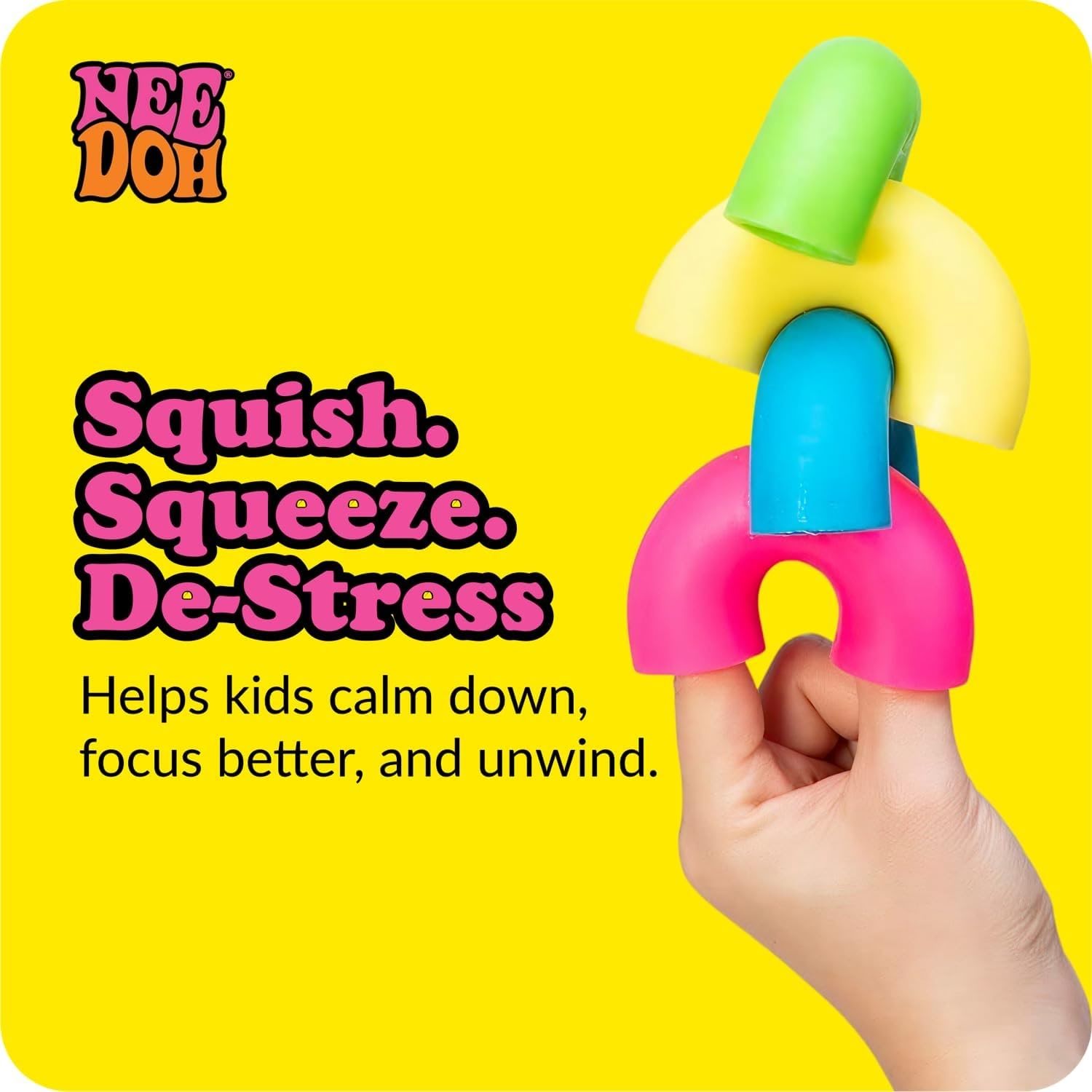 NEEDOH NeeDoh Mac ??N?? Squeeze ?C 4 Squishy Noodles ?C Assorted - Image 6