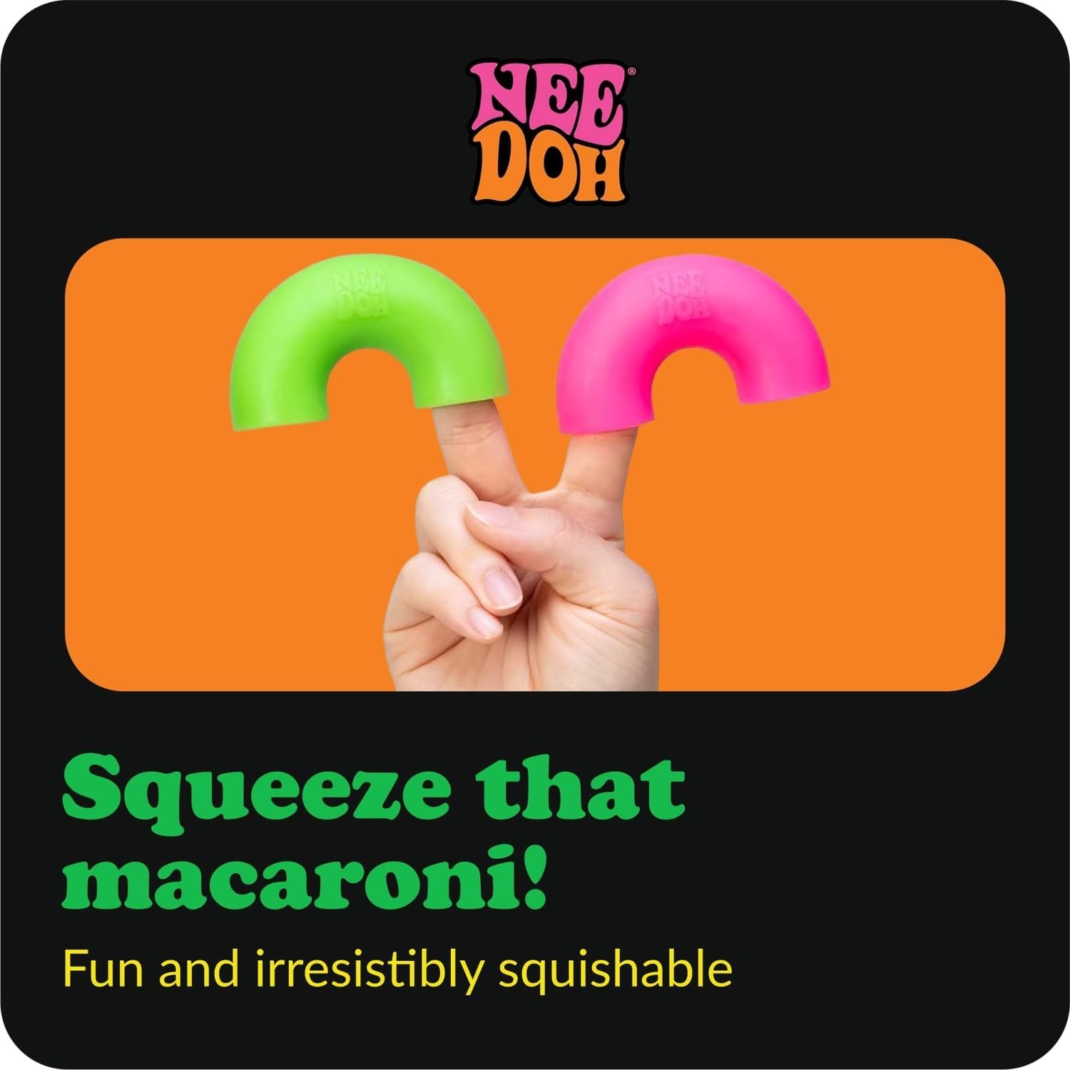 NEEDOH NeeDoh Mac ??N?? Squeeze ?C 4 Squishy Noodles ?C Assorted - Image 3